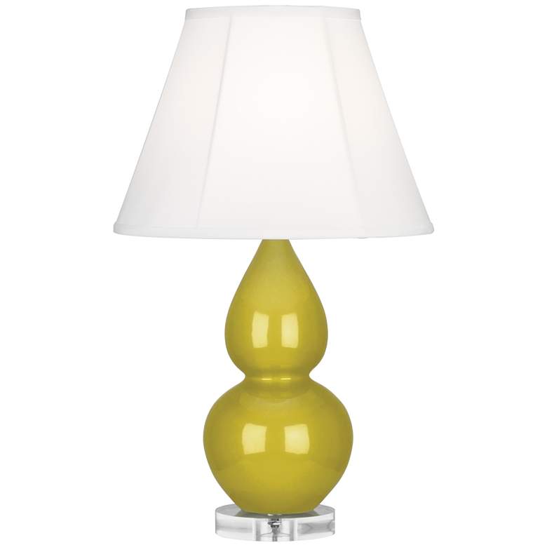 Image 1 Robert Abbey Ceramic Citron Small Double Gourd Accent Lamp