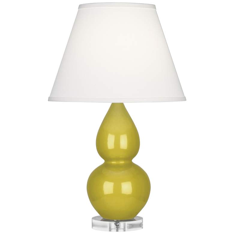 Image 1 Robert Abbey Ceramic Citron Small Double Gourd Accent Lamp