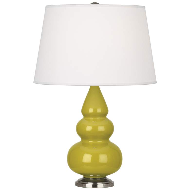Image 1 Robert Abbey Ceramic Citron Small Triple Gourd Accent Lamp