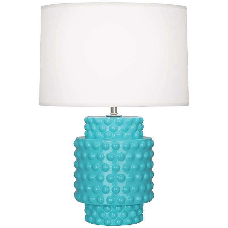 Image 1 Robert Abbey Ceramic Egg Blue Dolly Accent Lamp