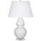 Robert Abbey Ceramic Lily Double Gourd Table Lamp
