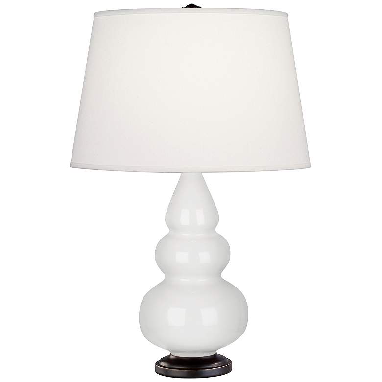 Image 1 Robert Abbey Ceramic Lily Small Triple Gourd Accent Lamp