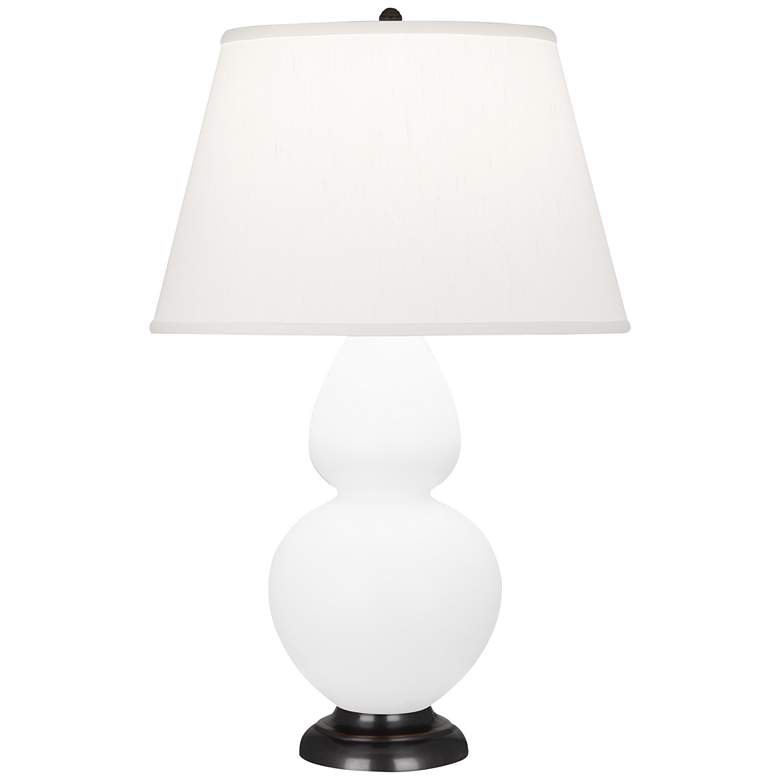Image 1 Robert Abbey Ceramic Matte Lily Double Gourd Table Lamp