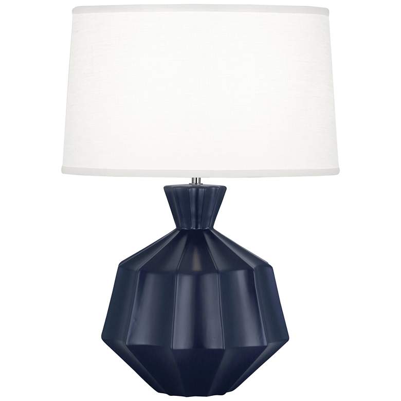 Image 1 Robert Abbey Ceramic Matte Midnight Blue Orion Table Lamp