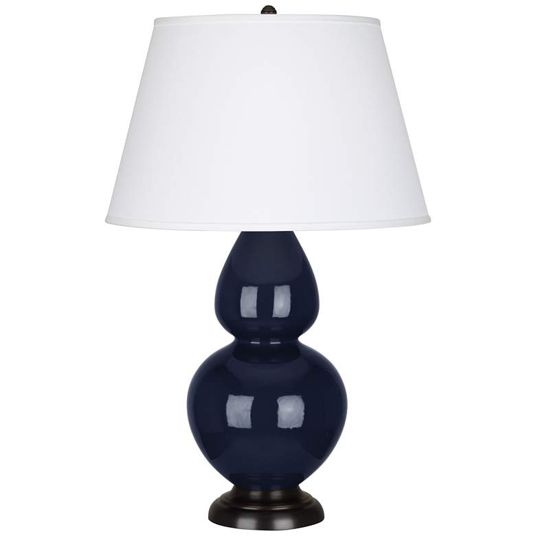 Image 1 Robert Abbey Ceramic Midnight Double Gourd Table Lamp