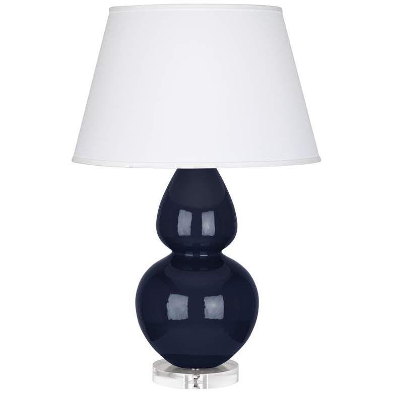 Image 1 Robert Abbey Ceramic Midnight Double Gourd Table Lamp