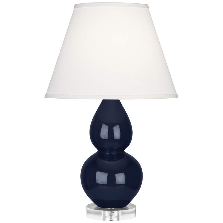 Image 1 Robert Abbey Ceramic Midnight Small Double Gourd Accent Lamp