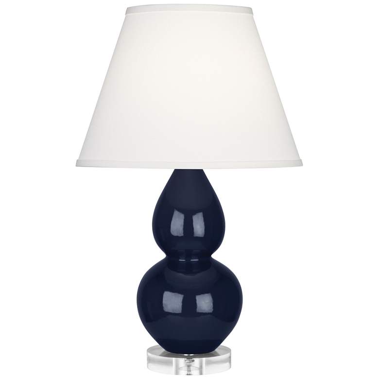 Image 1 Robert Abbey Ceramic Midnight Small Double Gourd Accent Lamp