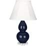 Robert Abbey Ceramic Midnight Small Double Gourd Accent Lamp
