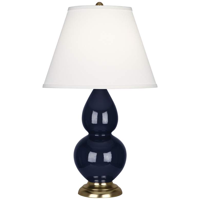 Image 1 Robert Abbey Ceramic Midnight Small Double Gourd Accent Lamp