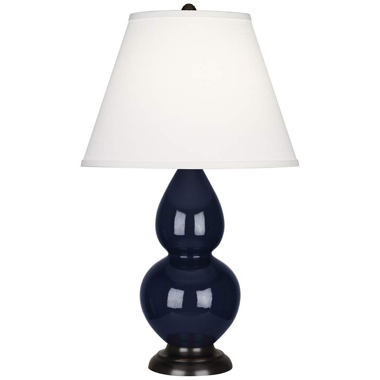 Image 1 Robert Abbey Ceramic Midnight Small Double Gourd Accent Lamp