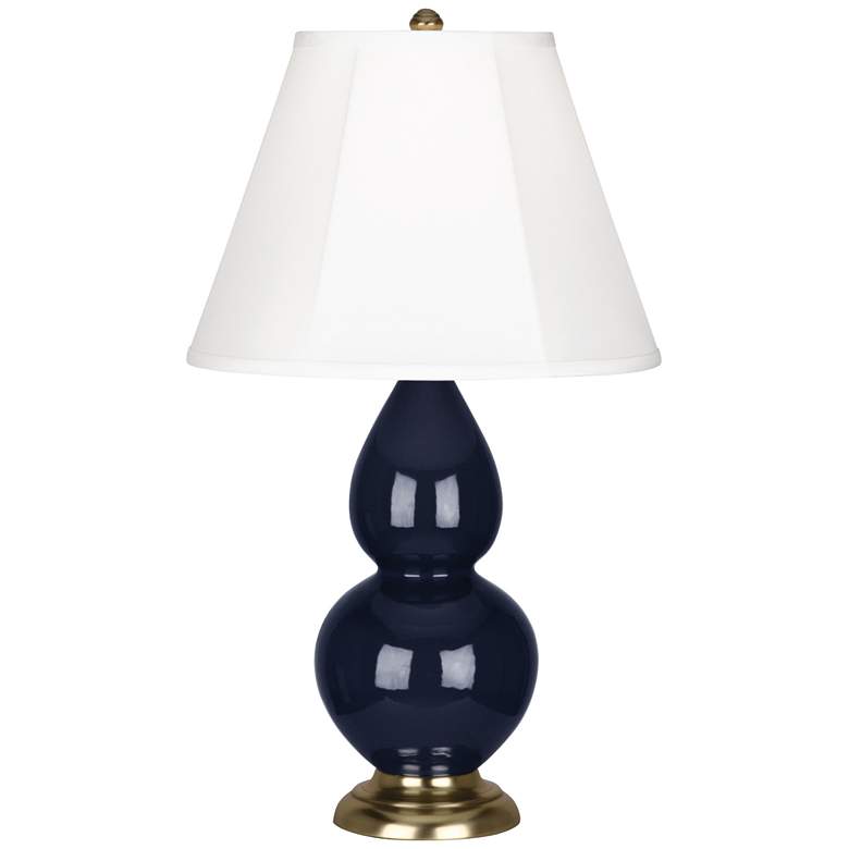 Image 1 Robert Abbey Ceramic Midnight Small Double Gourd Accent Lamp
