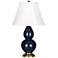 Robert Abbey Ceramic Midnight Small Double Gourd Accent Lamp