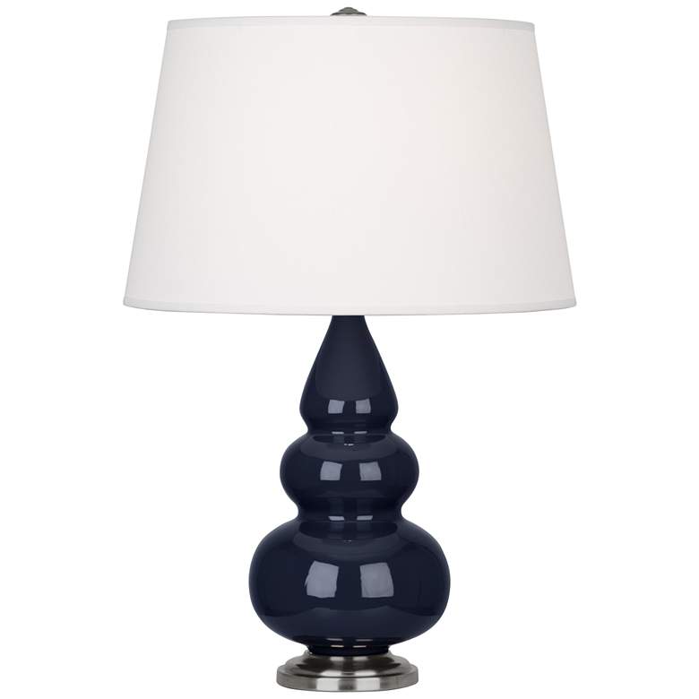 Image 1 Robert Abbey Ceramic Midnight Small Triple Gourd Accent Lamp