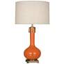 Robert Abbey Ceramic Pumpkin Athena Table Lamp Brass Basea