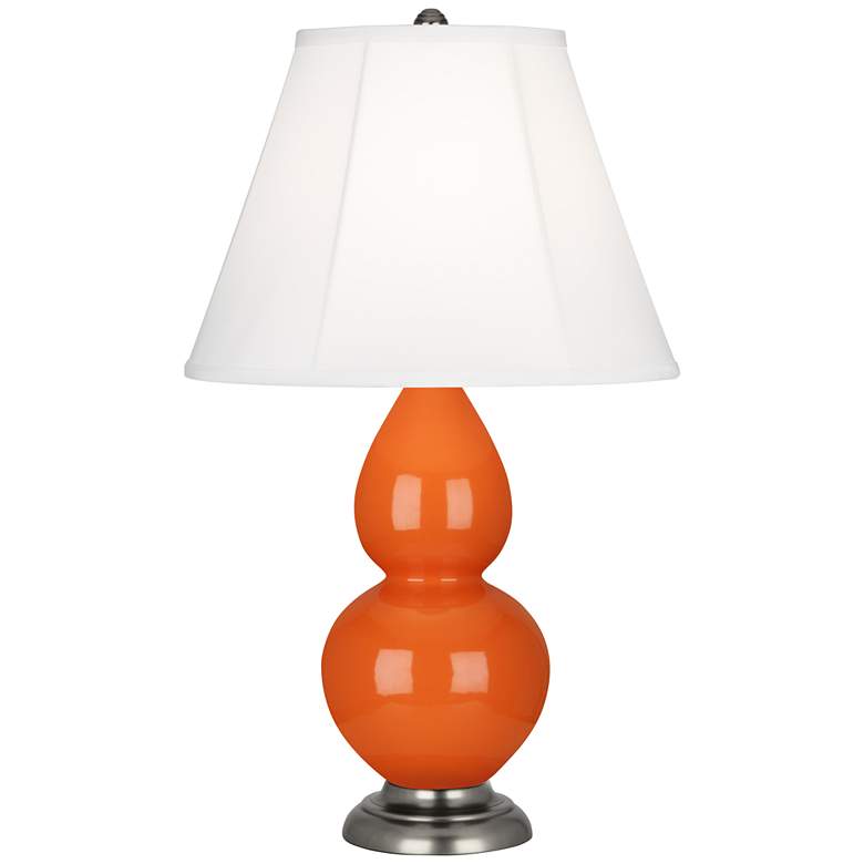 Image 1 Robert Abbey Ceramic Pumpkin Small Double Gourd Accent Lamp