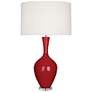 Robert Abbey Ceramic Ruby Red Audrey Table Lamp