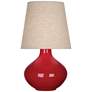 Robert Abbey Ceramic Ruby Red June Table Lamp