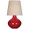 Robert Abbey Ceramic Ruby Red June Table Lamp