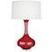 Robert Abbey Ceramic Ruby Red Pike Table Lamp