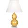 Robert Abbey Ceramic Sunset Small Double Gourd Accent Lamp