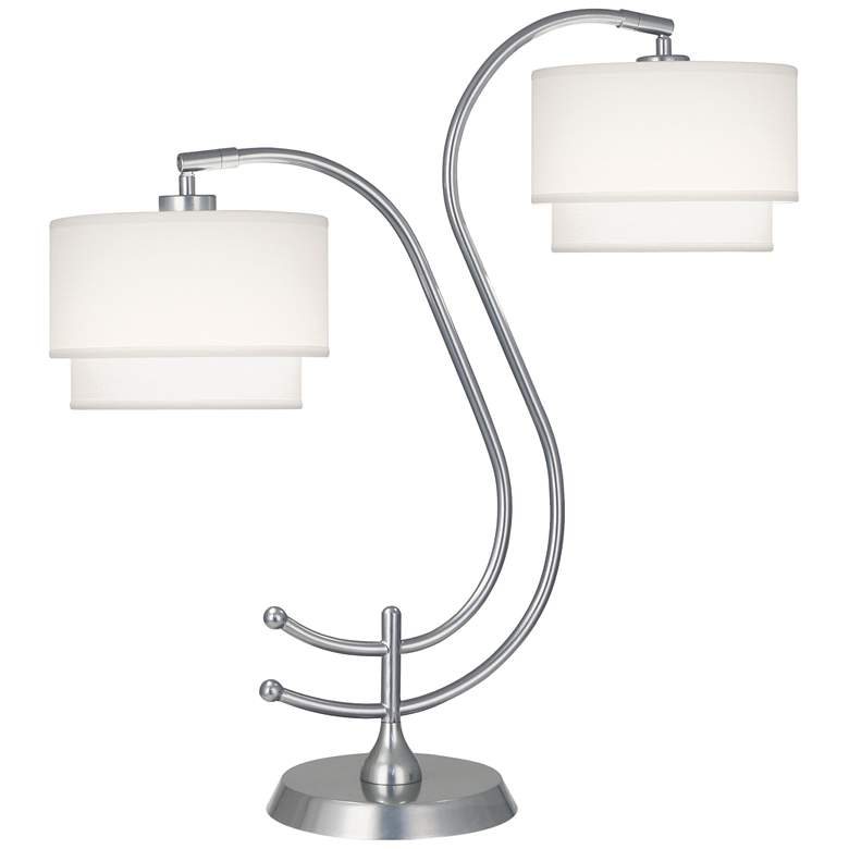 Image 1 Robert Abbey Charlee Chrome Powder Coat Table Lamp