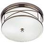 Robert Abbey Chase 15" Wide Nickel Flushmount Ceiling Light