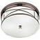 Robert Abbey Chase 15" Wide Nickel Flushmount Ceiling Light