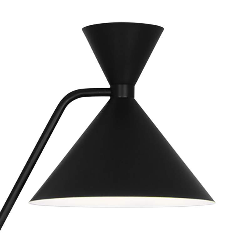 Image 3 Robert Abbey Cinch 62 1/2" Black Hourglass Shade Modern Floor Lamp more views