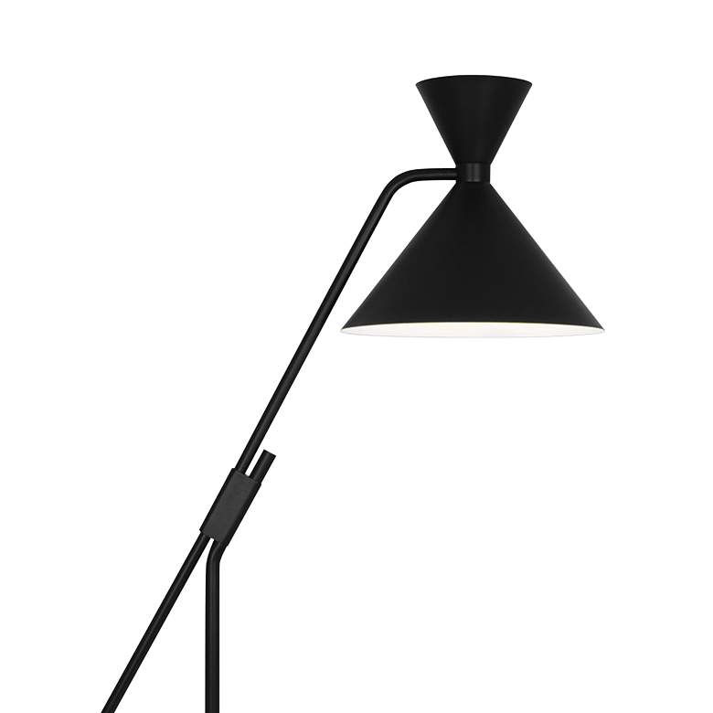 Image 5 Robert Abbey Cinch 62 1/2" Black Hourglass Shade Modern Floor Lamp more views