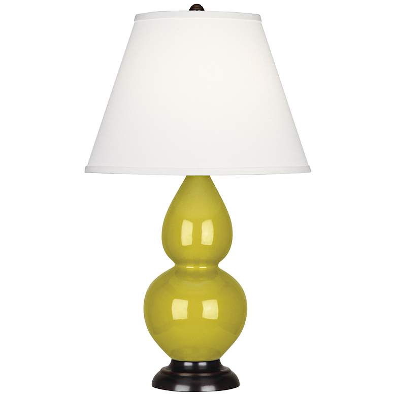 Image 1 Robert Abbey Citron Ceramic and Bronze Small Table Lamp