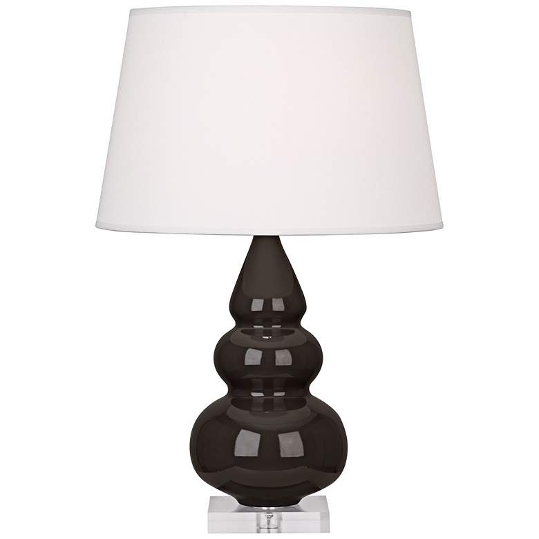 Image 1 Robert Abbey Coffee Triple Gourd Ceramic Table Lamp