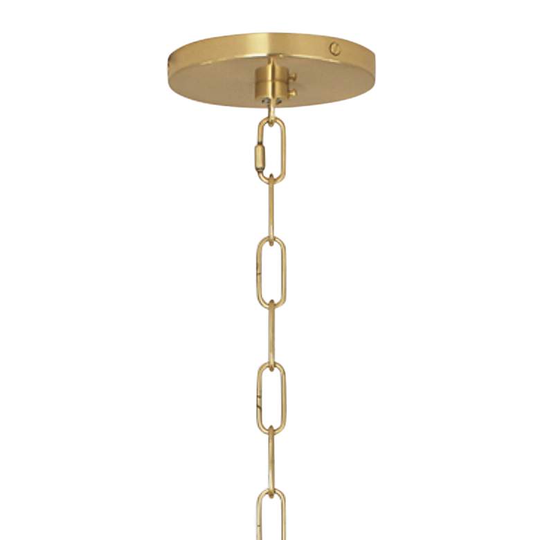 Image 4 Robert Abbey Cristallo 41" Wide Brass and Smoke Crystal Chandelier more views