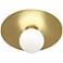 Robert Abbey Dal 13" Wide Modern Brass Ceiling Light