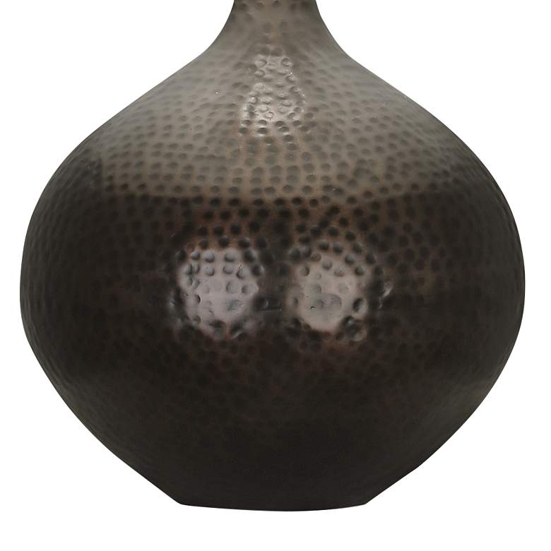 Image 3 Robert Abbey Dal 19 1/4" High Deep Patina Bronze Vessel Table Lamp more views