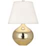 Robert Abbey Dal 19 1/4" High Hammered Brass Vessel Accent Table Lamp