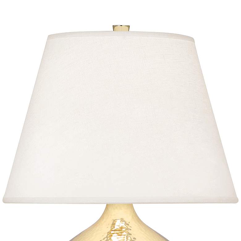 Image 3 Robert Abbey Dal 19 1/4" High Hammered Brass Vessel Accent Table Lamp more views