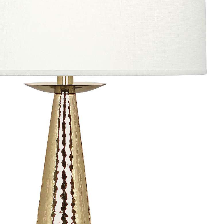 Image 3 Robert Abbey Dal 30 1/2 inch Modern Brass Column Table Lamp more views