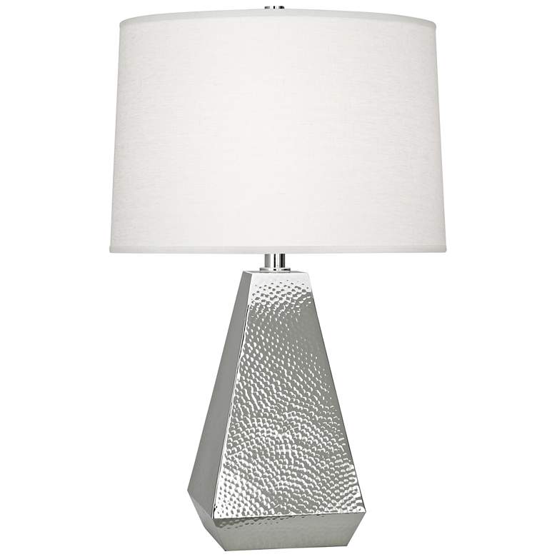 Image 1 Robert Abbey Dal Polished Nickel Tapered Table Lamp