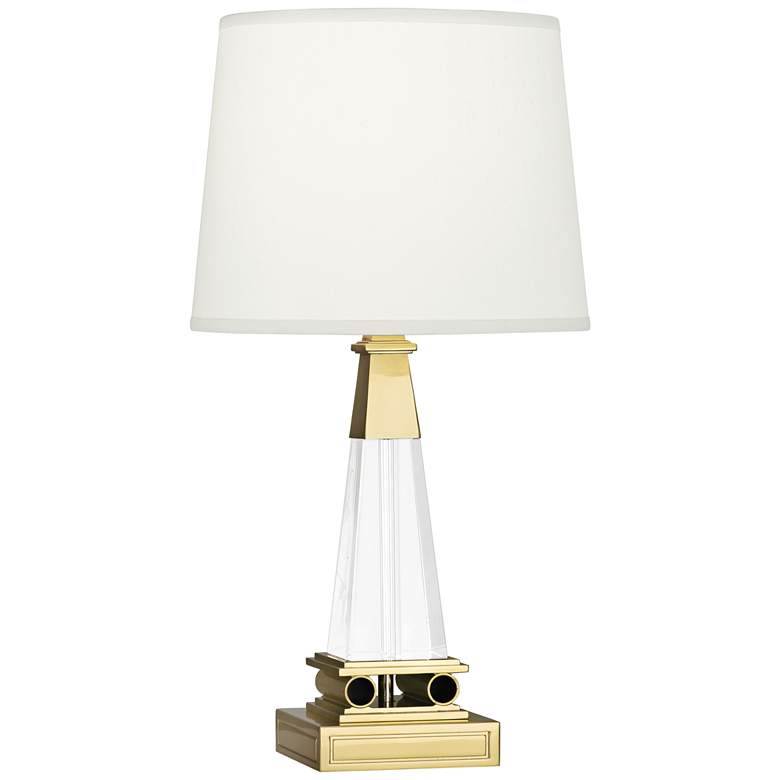 Image 1 Robert Abbey Darius Tapered Brass Modern Accent Lamp