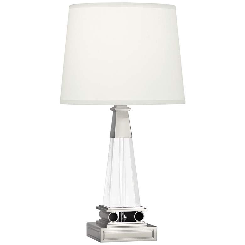 Image 1 Robert Abbey Darius Tapered Polished Nickel Modern Accent Lamp