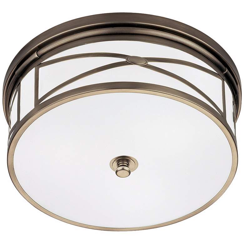 Image 2 Robert Abbey Dark Nickel 15" Wide Flushmount Ceiling Light