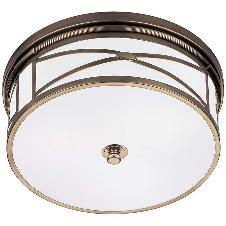 Image 2 Robert Abbey Dark Nickel 15 inch Wide Flushmount Ceiling Light