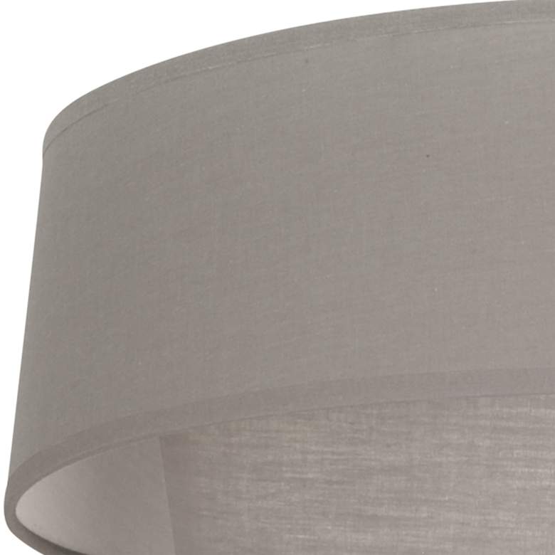 Image 3 Robert Abbey Decker 17" W Polished Nickel and Dark Grey Ceiling Light more views