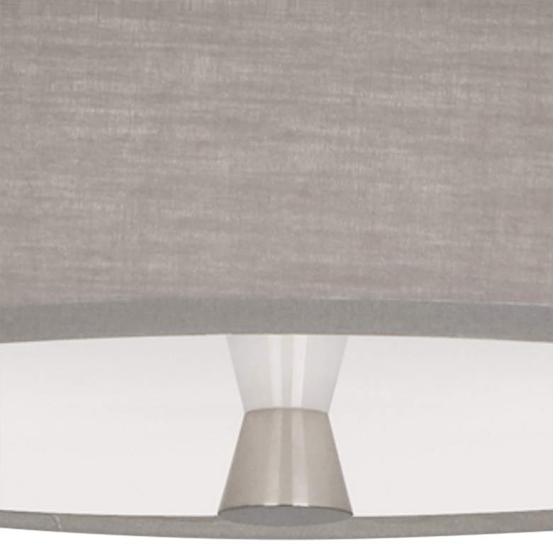 Image 4 Robert Abbey Decker 17" W Polished Nickel and Dark Grey Ceiling Light more views