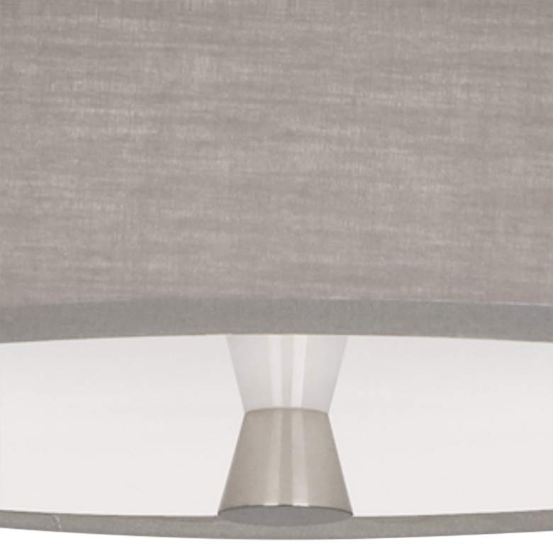 Image 4 Robert Abbey Decker 17" W Polished Nickel and Dark Grey Ceiling Light more views