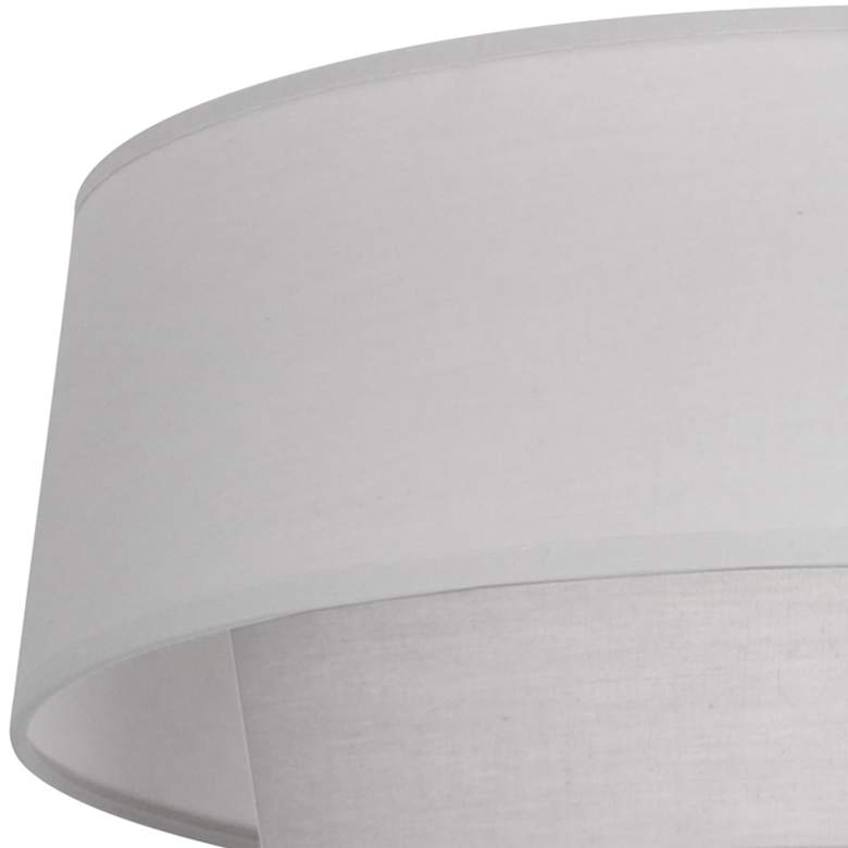 Image 3 Robert Abbey Decker 17" Wide Modern Brass and Light Grey Ceiling Light more views