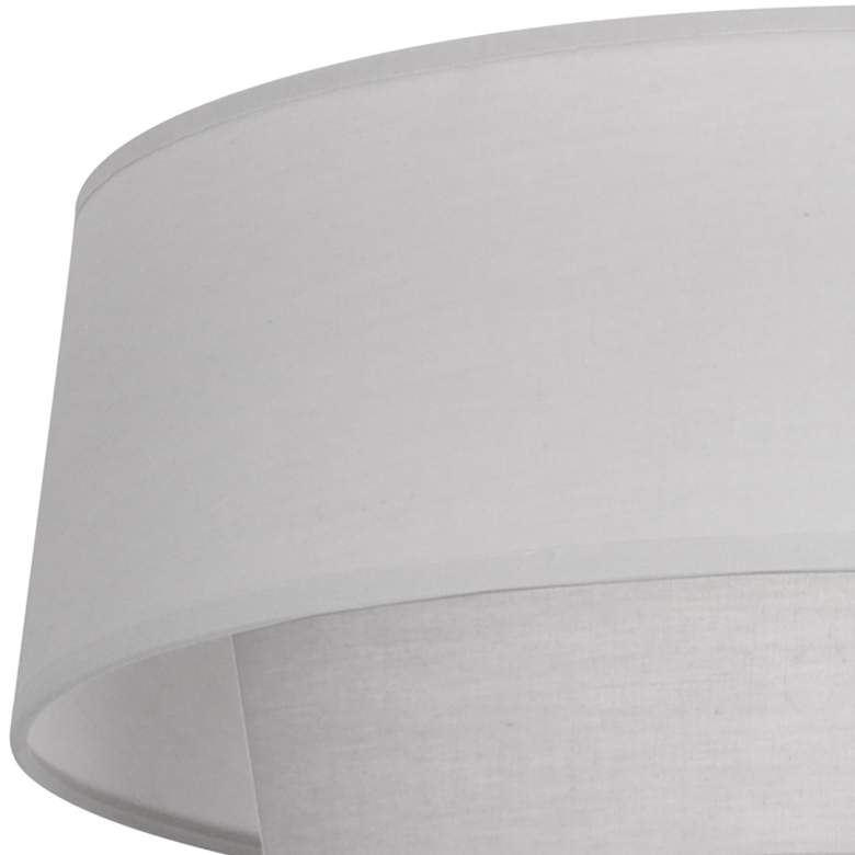 Image 3 Robert Abbey Decker 17 inch Wide Modern Brass and Light Grey Ceiling Light more views