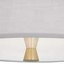 Robert Abbey Decker 17" Wide Modern Brass and Light Grey Ceiling Light