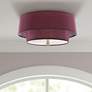 Thumbnail1 of Robert Abbey Decker 17" Wide Modern Brass and Red Ceiling Light
